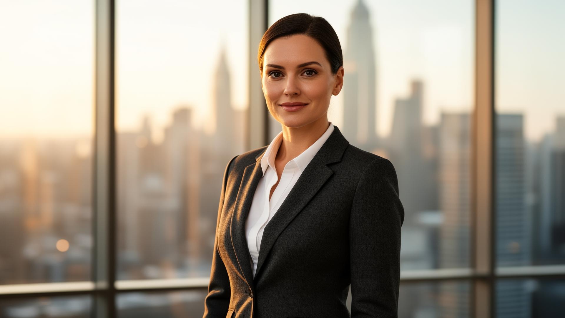 Professional in a modern executive office